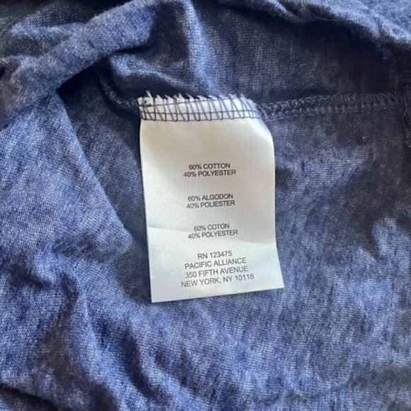 Jones of NY Women's Sleeveless Navy Blue Top with White Piping - Size S - Picture 4 of 4